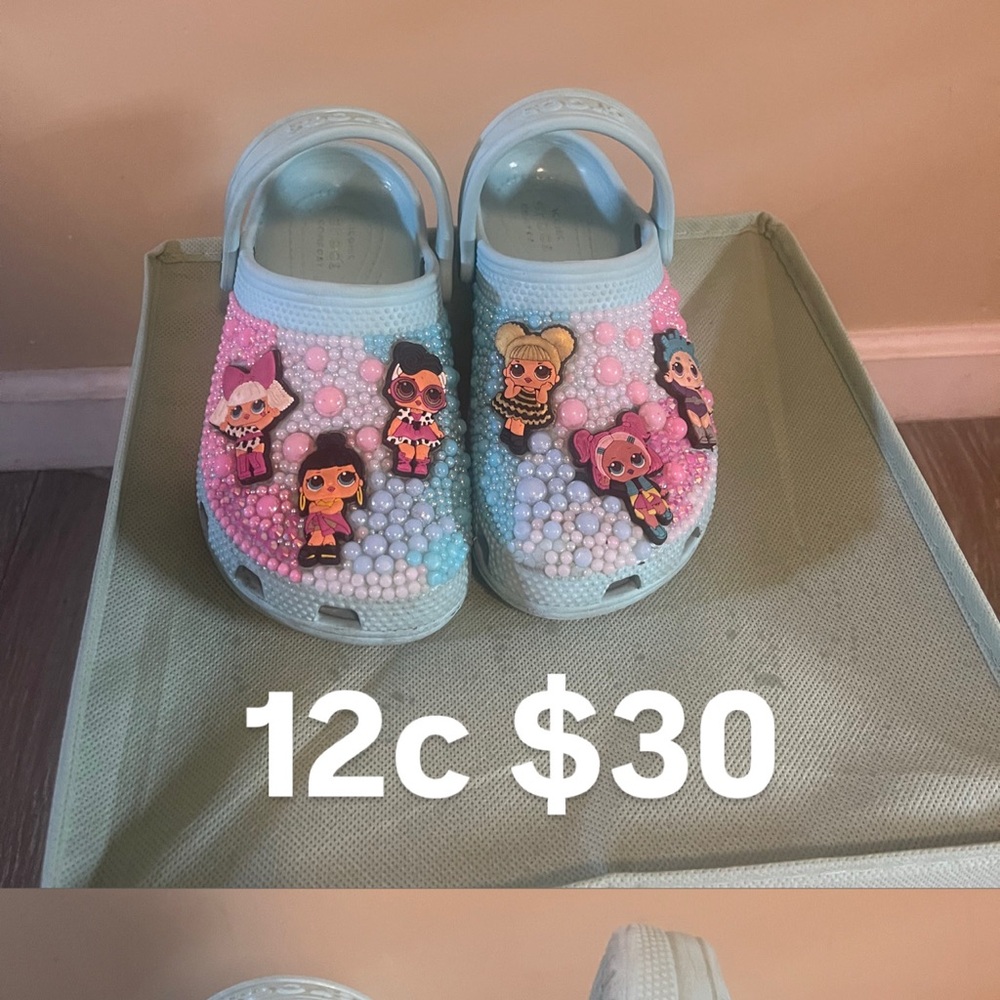 CROCS Kids Light Blue and Pink Character LOL surprise